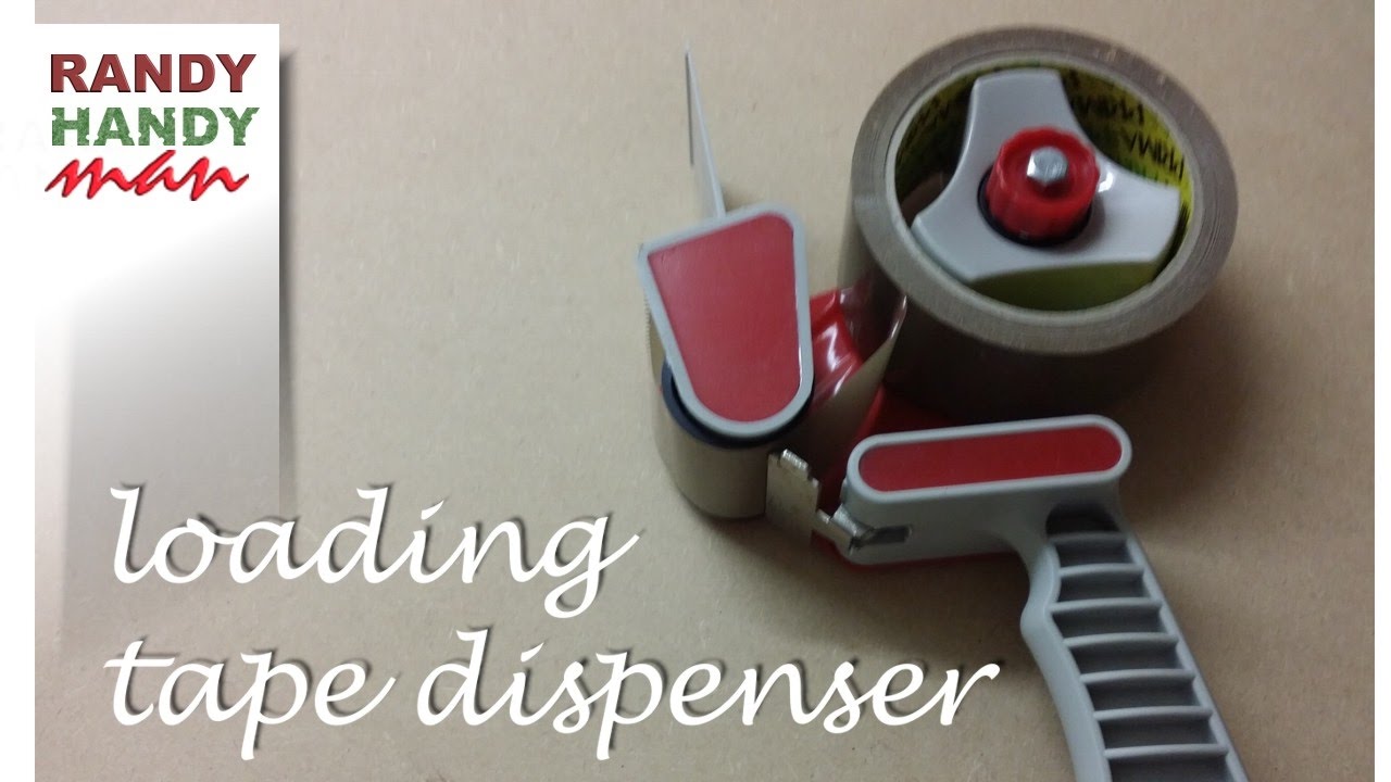 Packing tape dispenser. How to load and use packing tape dispenser video