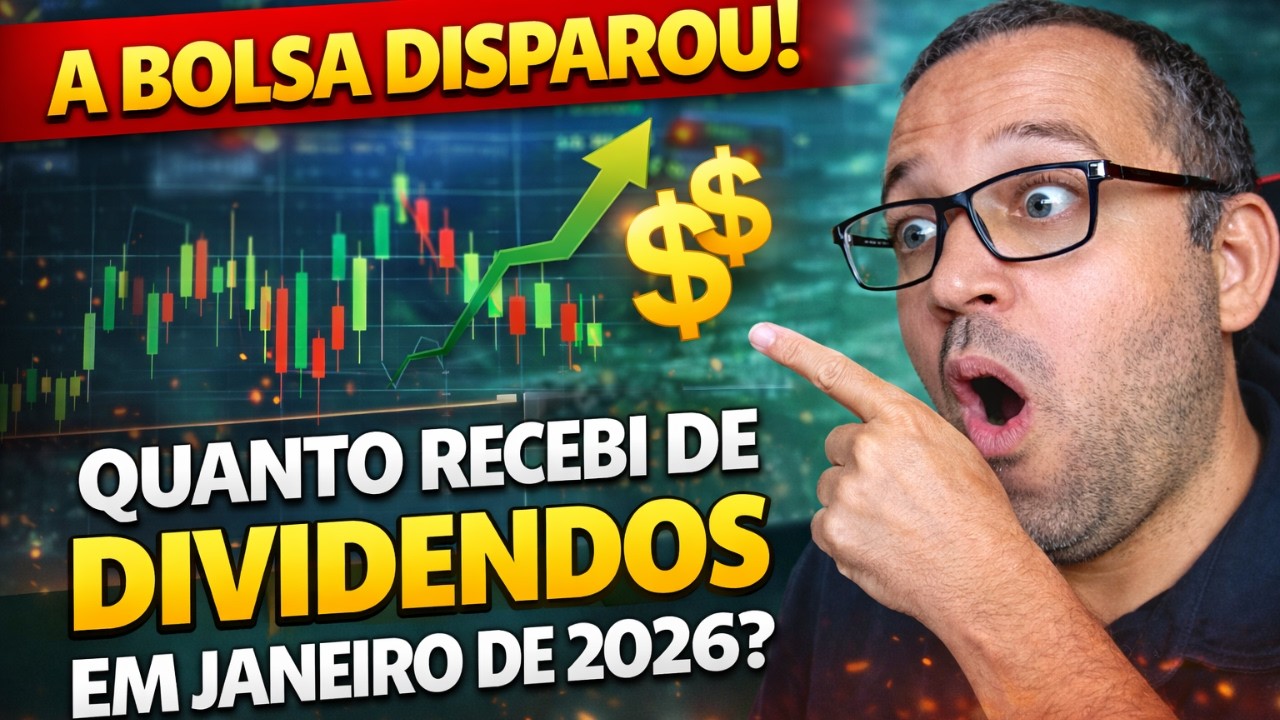 A Bolsa DISPAROU! Quanto Recebi de Dividendos em Janeiro de 2026?