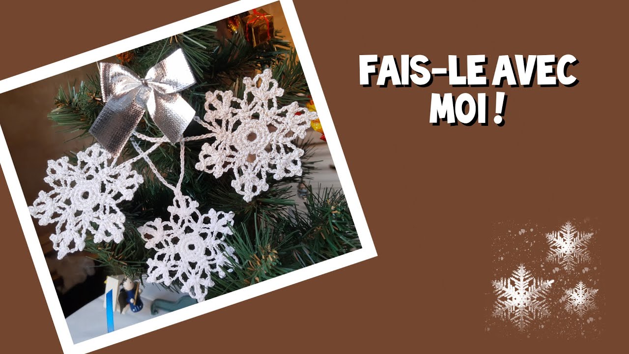 Flocon de neige au crochet n 1/Crochet snowflake