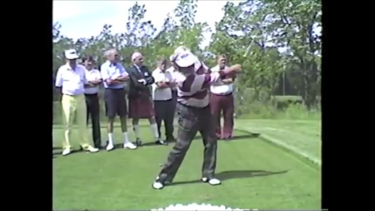 Two Minutes Of Slow Moe Norman #moenorman #singleplaneswing #golfswing