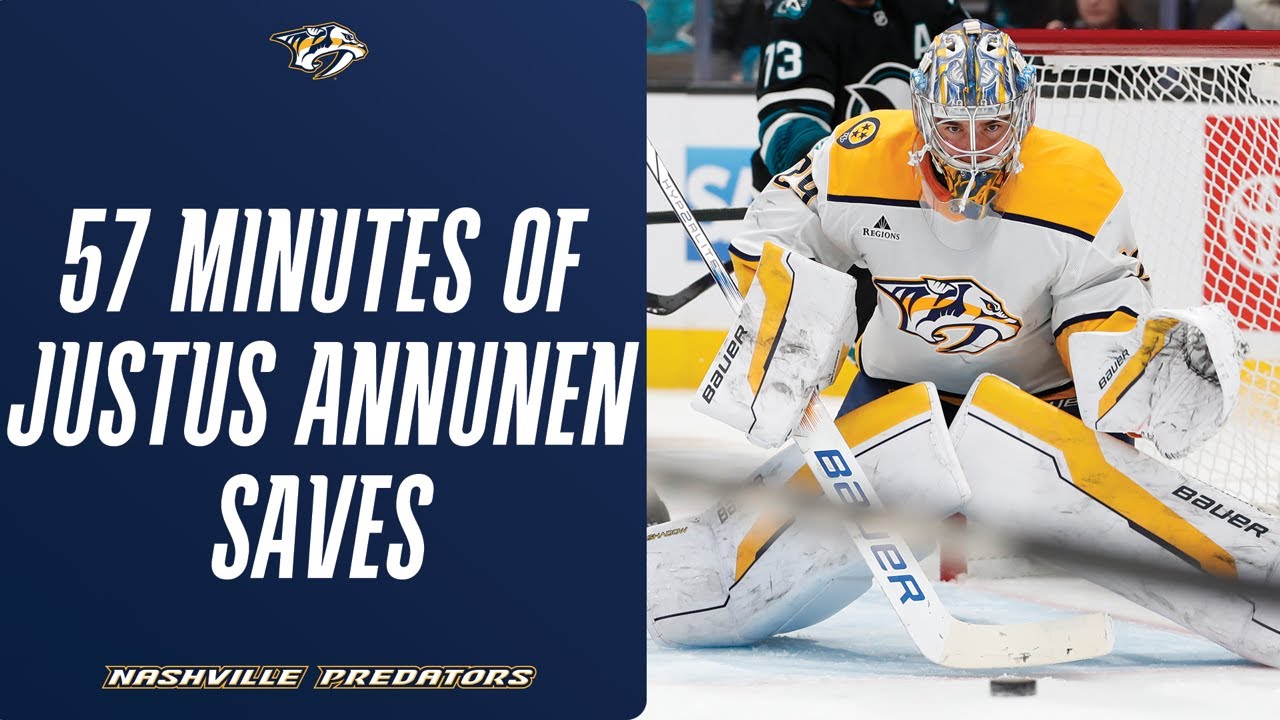 BIG JUICE: A Look Back At Every Save Justus Annunen Made In His First Preds Season