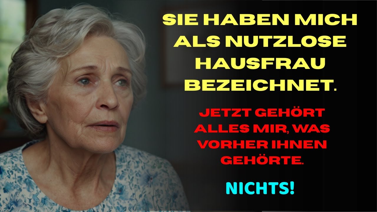 WAHRE GESCHICHTE DIESER GROSSMUTTER 👵💔 NUTZLOS GESAGT, MIT 62 LEBEN VERÄNDERT