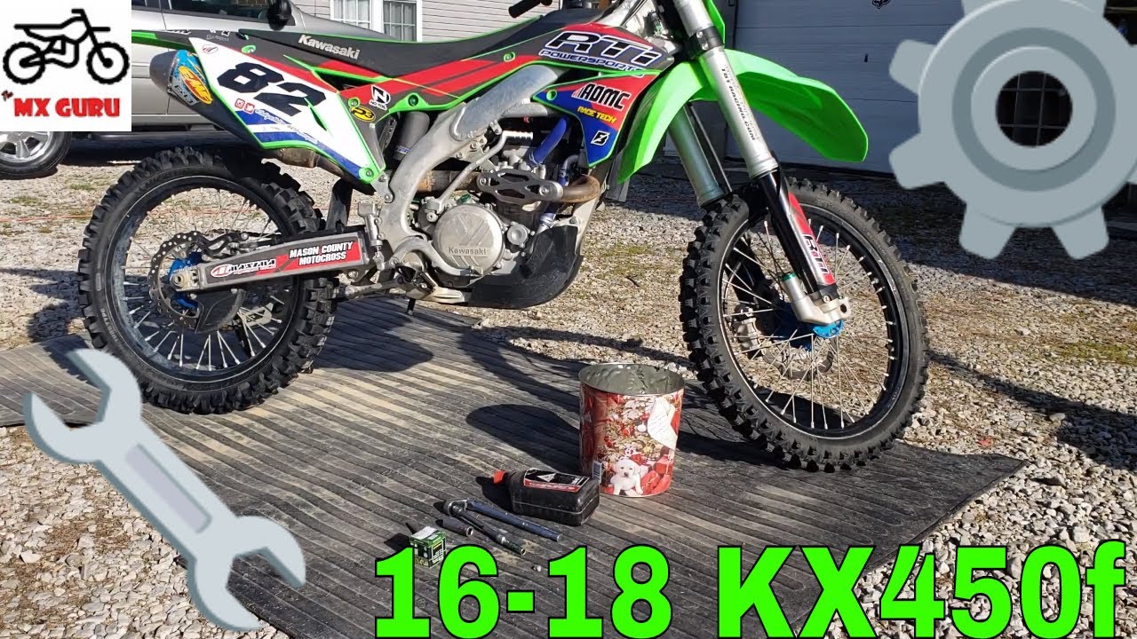 2016-2018 Kawasaki KX450f - Как заменить масло!