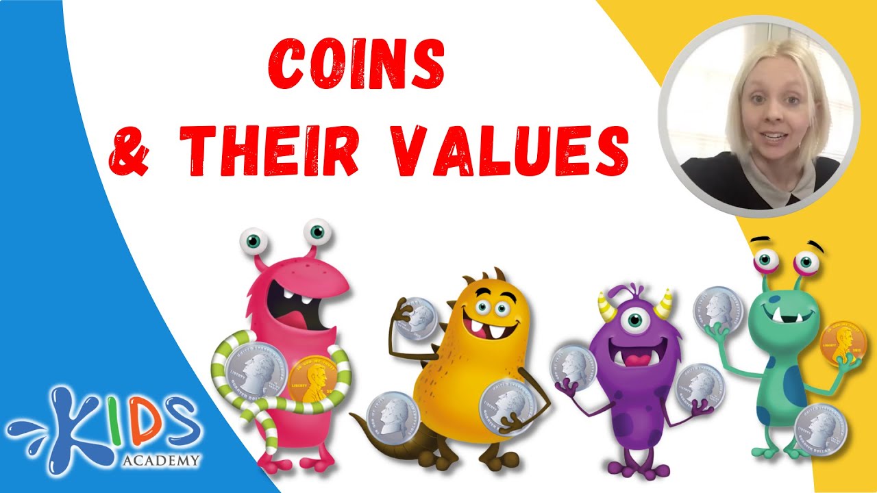 Let&rsquo;s Learn about Coins and Their Values. Counting for Children. Math for 1st Grade - Kids Academy