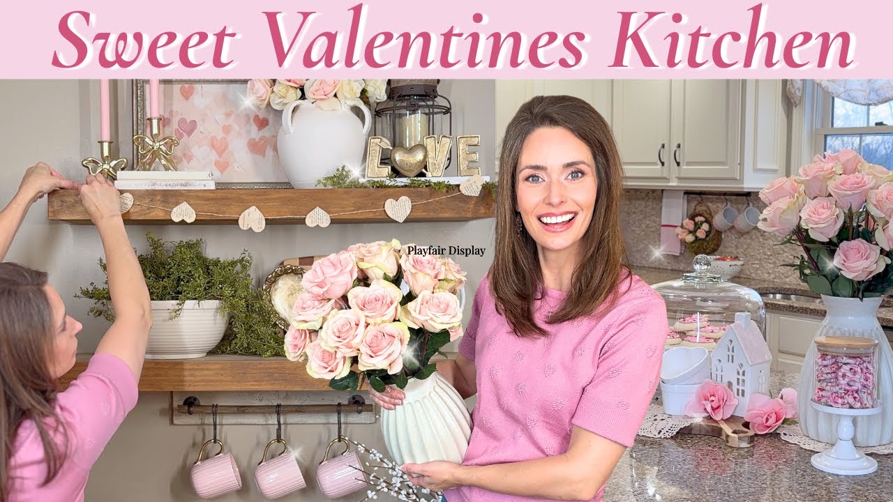Valentines Day Kitchen Decorate with Me | Simple Swaps, Sweet Treats & DIY Decor