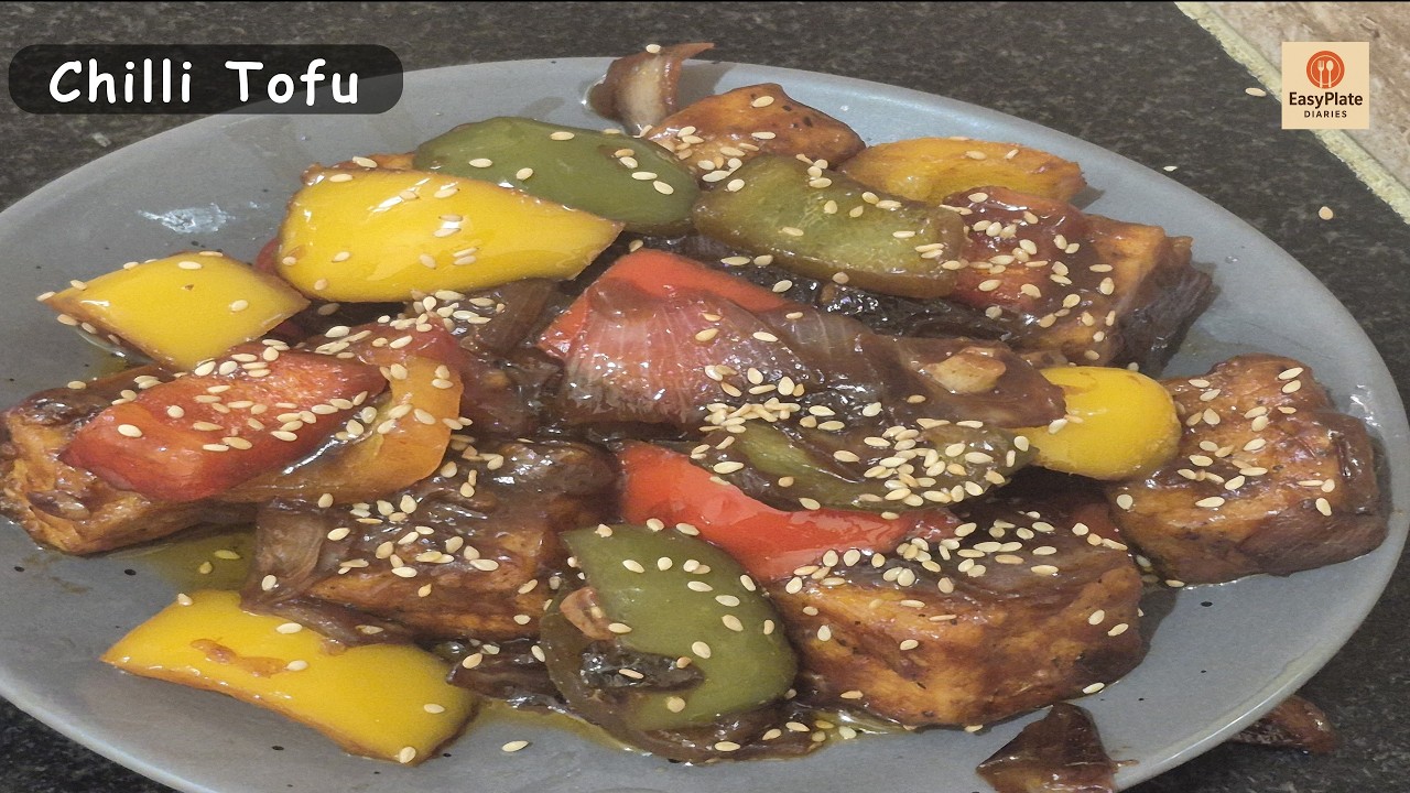 Chilli Tofu in 3 Easy Steps | Indo-Chinese Recipe