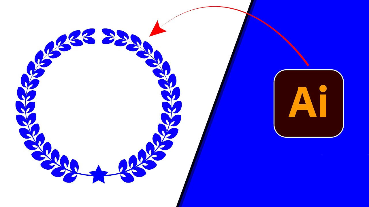 How To Create a Laurel Wreath Vector | Laurel Wreath Vector Design in Adobe Illustrator