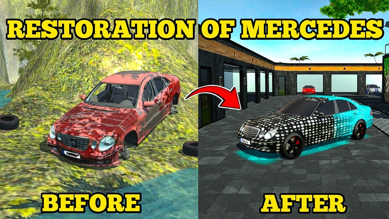 Я восстановил УНИЧТОЖЕННЫЙ Mercedes-Benz E55 AMG в Car Simulator 2 😱 | Новое обновление