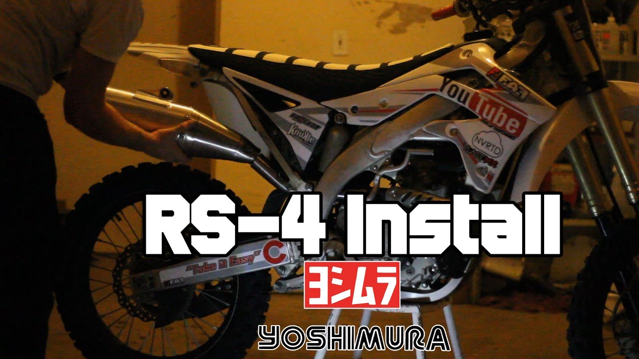 Yoshimura RS-4 Slip On Unboxing and Install | 2012 Kawasaki KX450F