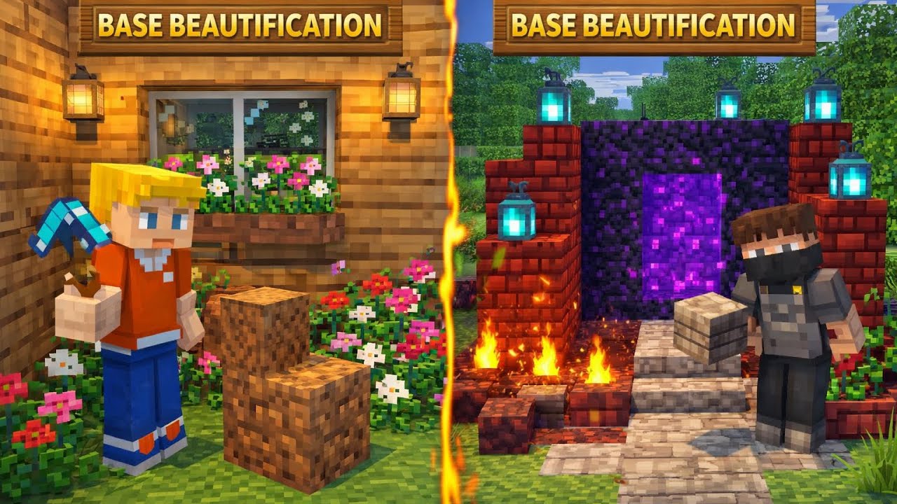Wir verschönern unsere Base|300 Tage Minecraft Schwer