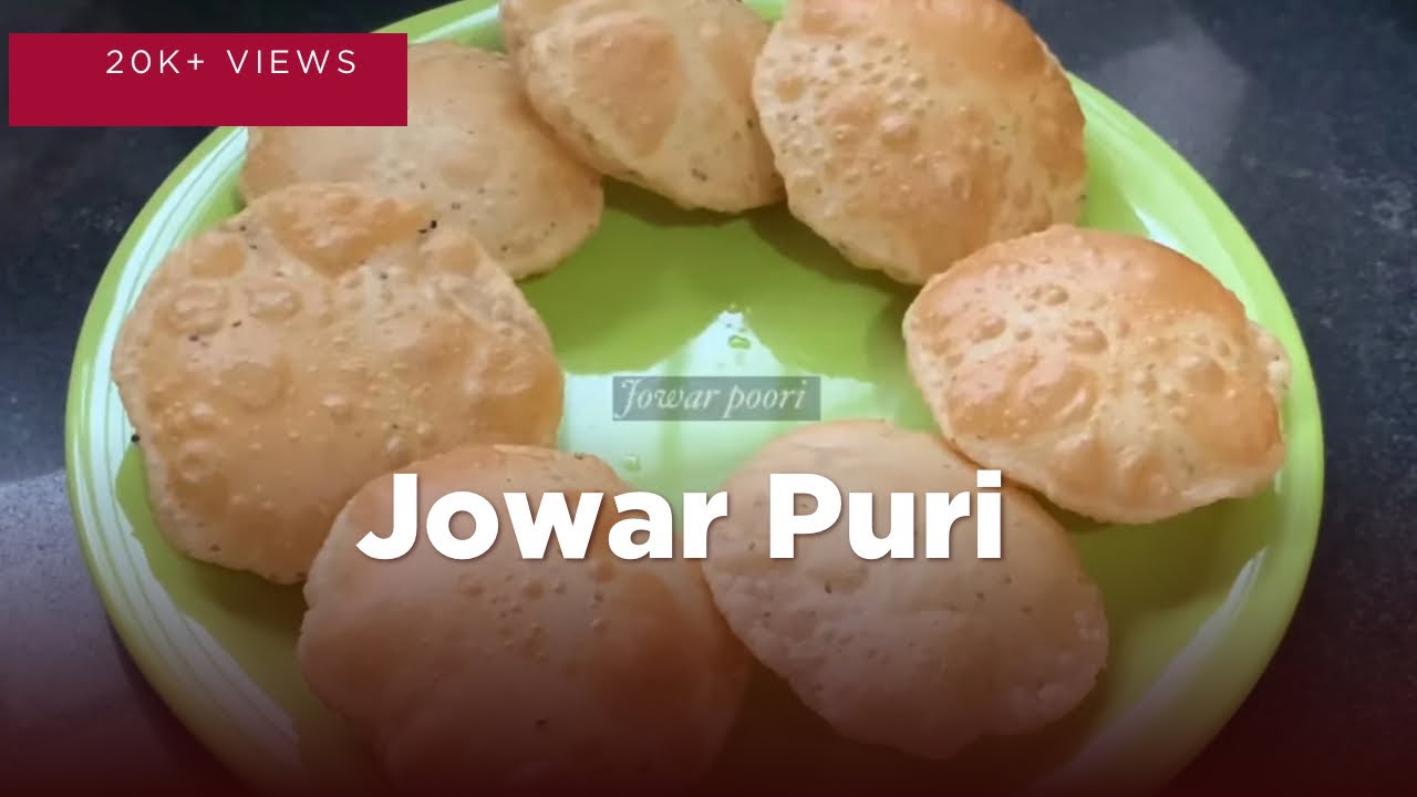 Jowar poori | millet recipe | ज्वारिचि पूरी | sorghum flour puri