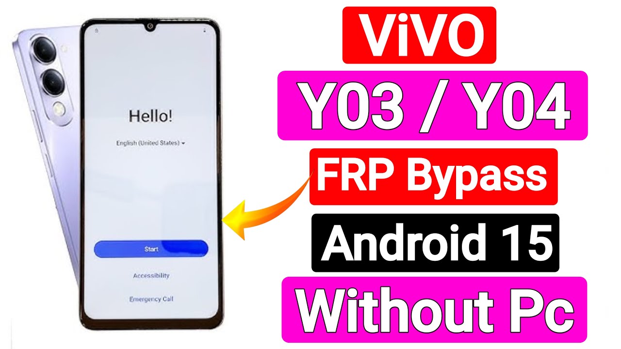 ViVo Y03/Y04 Android 15 Google/FRP Bypass 2025 | Vivo Android 15 Gmail Account Unlock Without PC