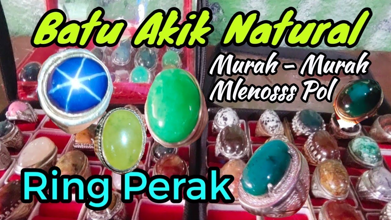 BATU BACAN DOKO RING PERAK HARGA TERJANGKAU ‼️ PASAR TAMAN PURING 