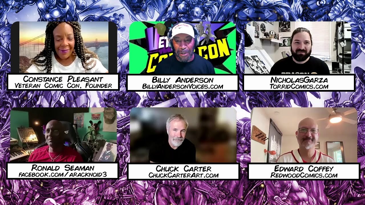 Veteran Artist Podcast: Feat. Chuck Carter, Nicholas Garza, Aracknoid3, and Edward Coffey!