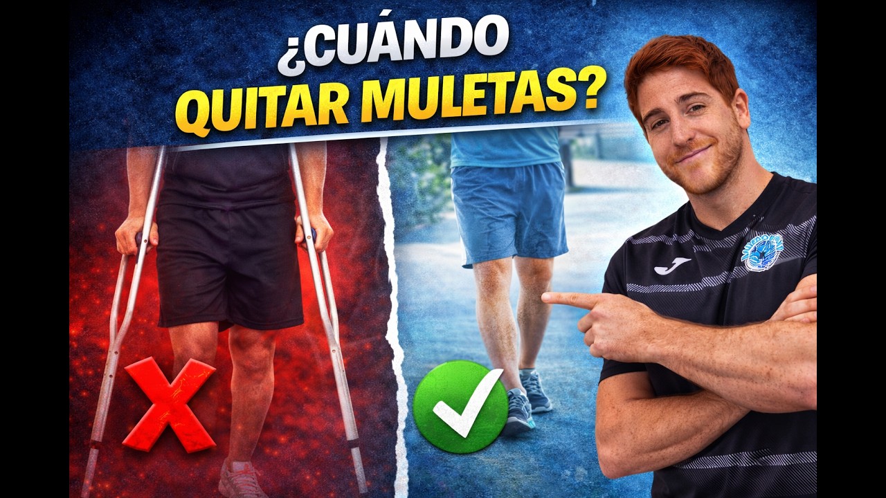 Cuándo dejar las muletas tras cirugía de rodilla (LCA, menisco…)