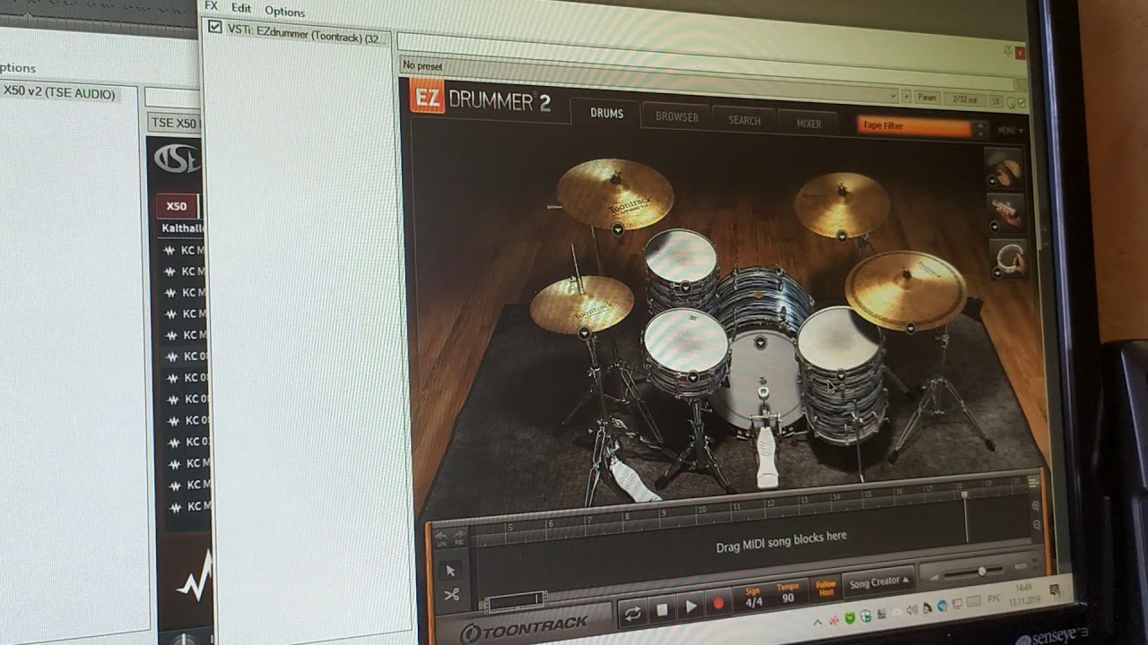 Ez Drummer 2, барабанные установки.