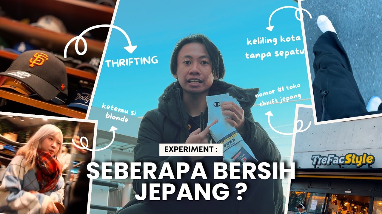 🧦 Menjelajah Pusat Thrifting Jepang HANYA Pakai Kaos Kaki Putih—Seberapa Bersih Jepang? 🇯🇵