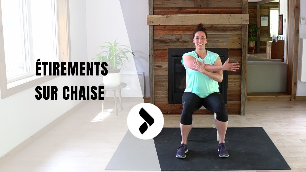 Étirements sur chaise