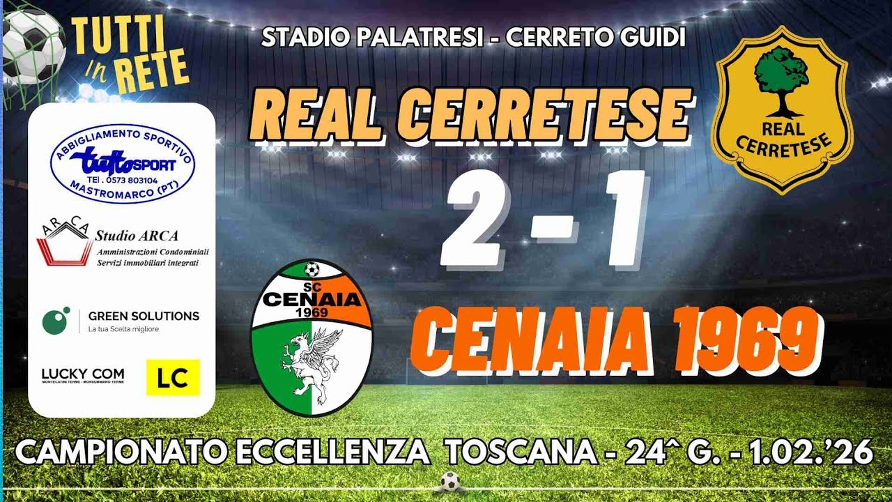 REAL CERRETESE  2 -1  CENAIA 1969 -Partita integrale