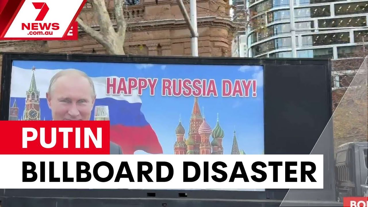Российский пропагандистский конвой разбился во время трюка в Сиднее | 7NEWS