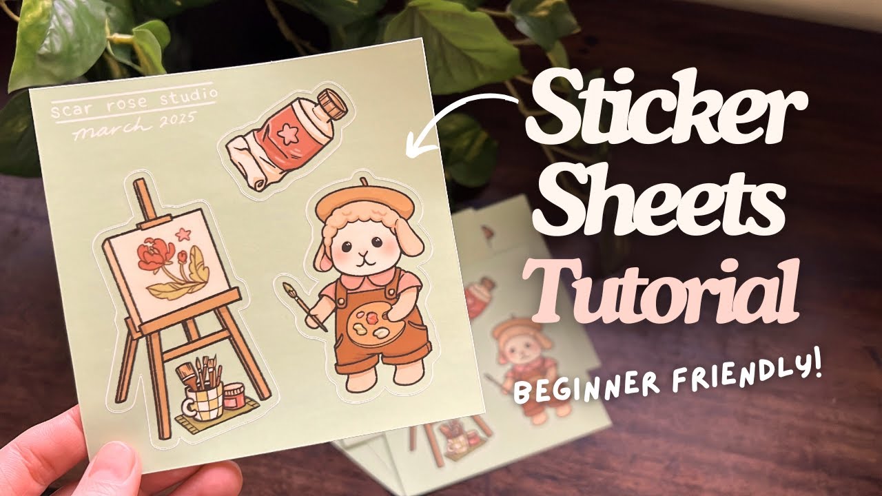 HOW TO MAKE STICKER SHEETS ✶ beginner friendly tutorial using Procreate & Stickerapp
