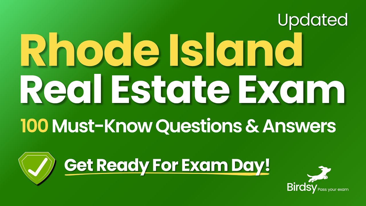 🔥 Crush Your Rhode Island Real Estate Exam with This 100-Question Review!