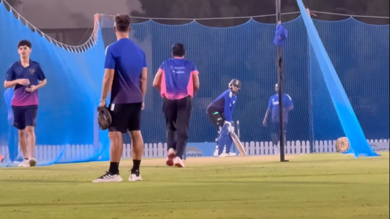 Смотрите: Абишек Шарма сражается с боулерами на Кубке Азии ICC Academy 2025