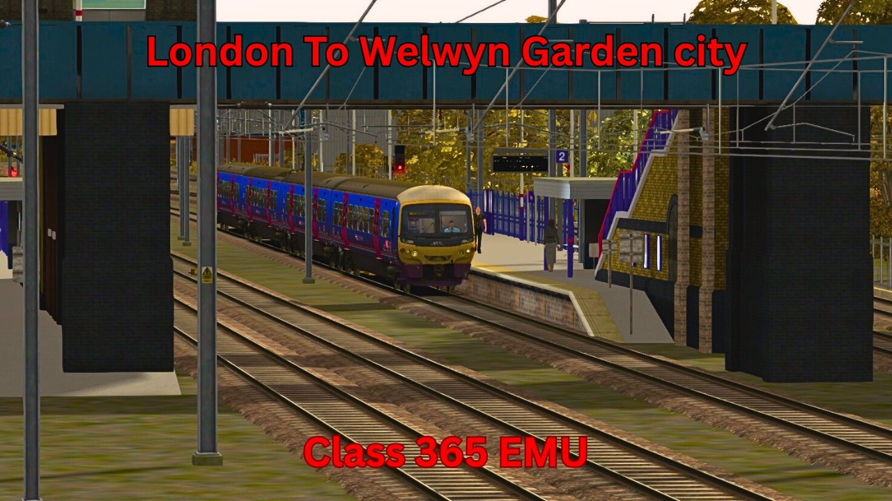 London To Welwyn Garden City. English Routes Train Simulator Classic Gameplay