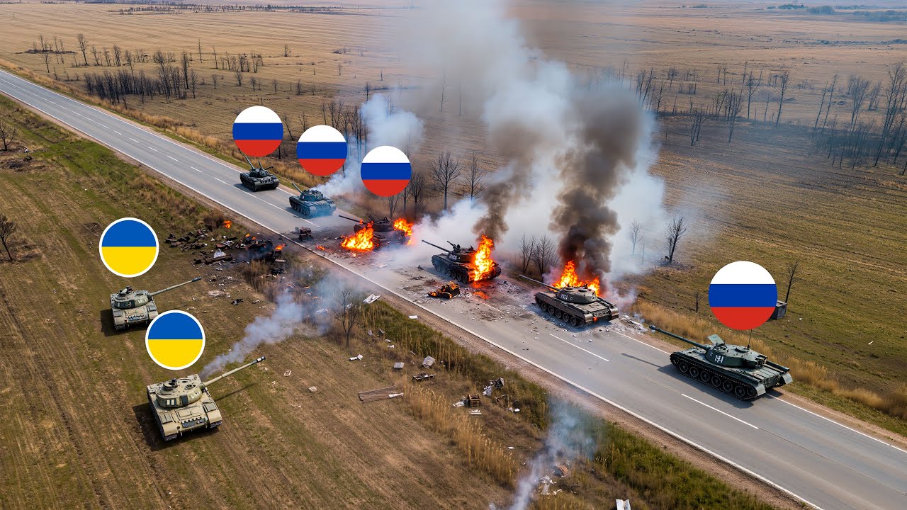 Украинский танк &laquo;Брэдли&raquo; устраивает засаду на российские танки &mdash; и тут происходит ЭТО!