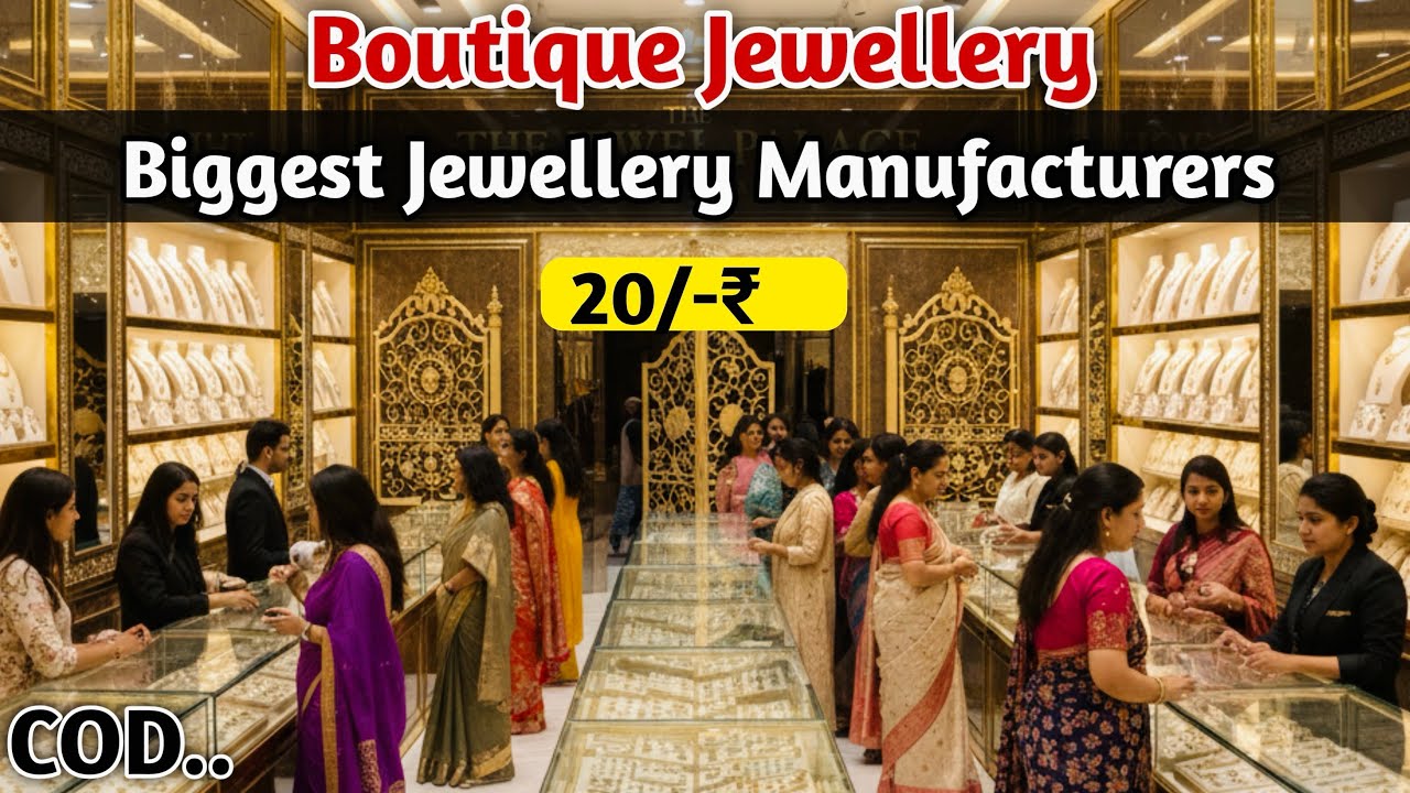 Biggest Jewellery Manufacturer | Premium Boutique Style Jewellery In Wholesale | Designer Jewellery 