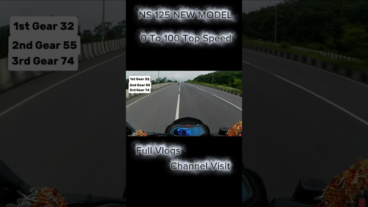 NS 125 NEW MODEL 2025 🚀💯 0 TO 100 TOP SPEED ☠️❌ #ns125 #bajaj #topspeed #bike #speed