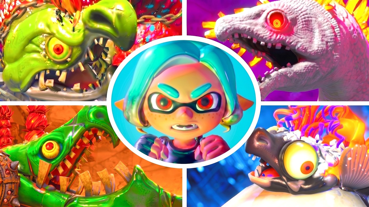 Splatoon Raiders - All Bosses & Ending