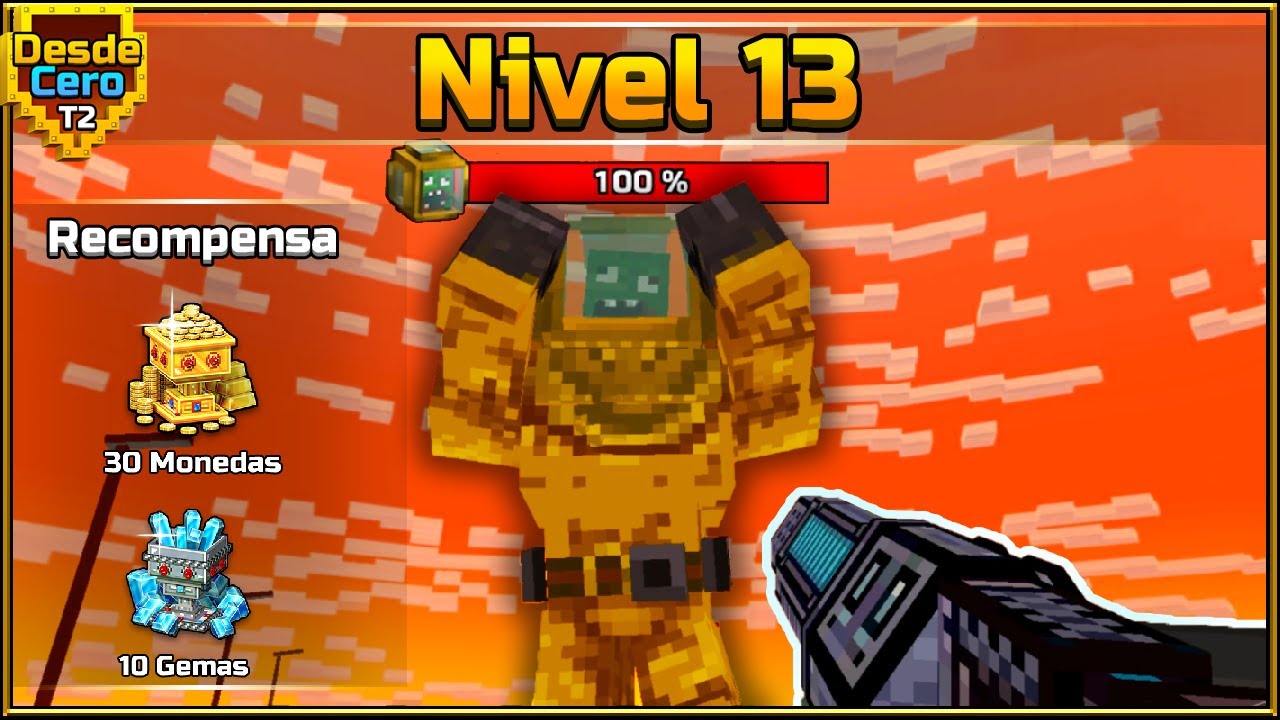 MATAMOS AL JEFE FINAL SIN AYUDA DE NADIE 💀 (Nivel 13) | Desde Cero Ep. 13 | Pixel Gun 3D