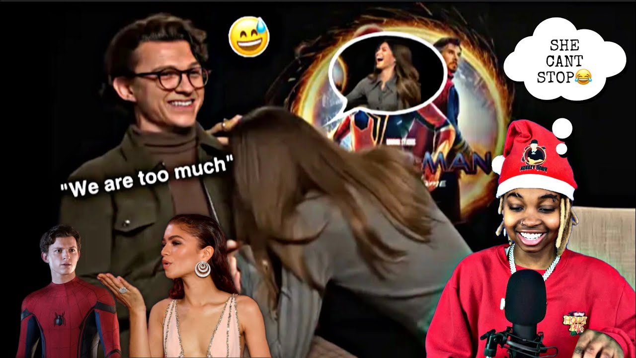 ZENDAYA CAN'T STOP TOUCHING TOM HOLLAND FOR 2 MINUTES STRAIGHT (REACTMAS DAY 24)