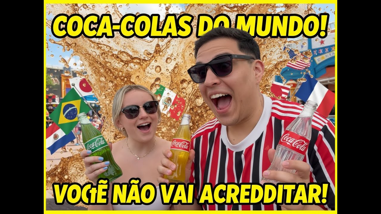 👉EXPERIMENTEI TODOS OS SABORES DE COCA-COLA DO MUNDO NA DISNEY SPRINGS! 😱🥤 + TOUR NA LOJA DE M&M'S 🍫