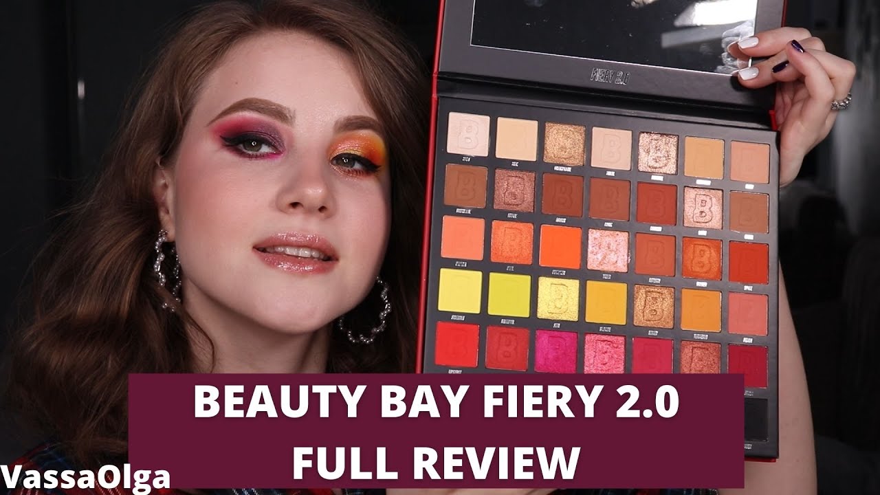 Beauty Bay Fiery 2.0 42 COLOUR PALETTE REVIEW | Makeup Review | VassaOlga