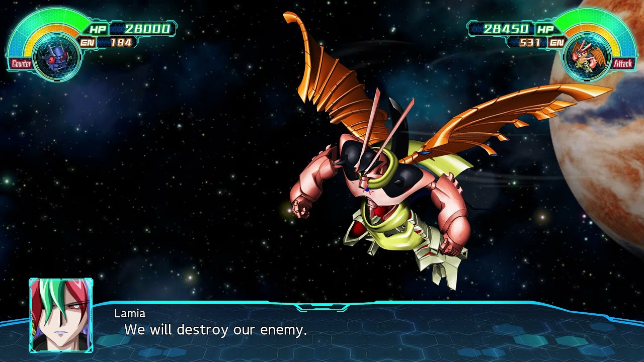Super Robot Wars 30: Betterman Cataphract All attacks