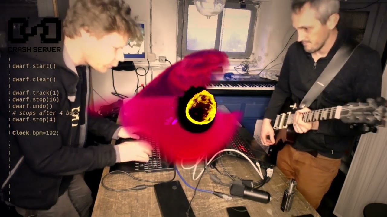 Rocket-fuel Jam (live coding + live guitare)