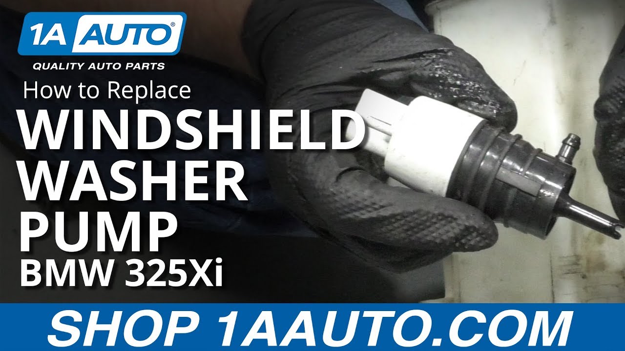 How to Replace Windshield Washer Pump 01-05 BMW 325Xi