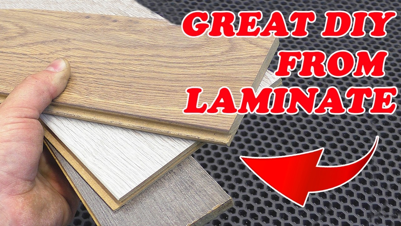 DON'T RUSH TO THROW AWAY THE LAMINATE CUT OFFS! A brilliant idea for woodworking