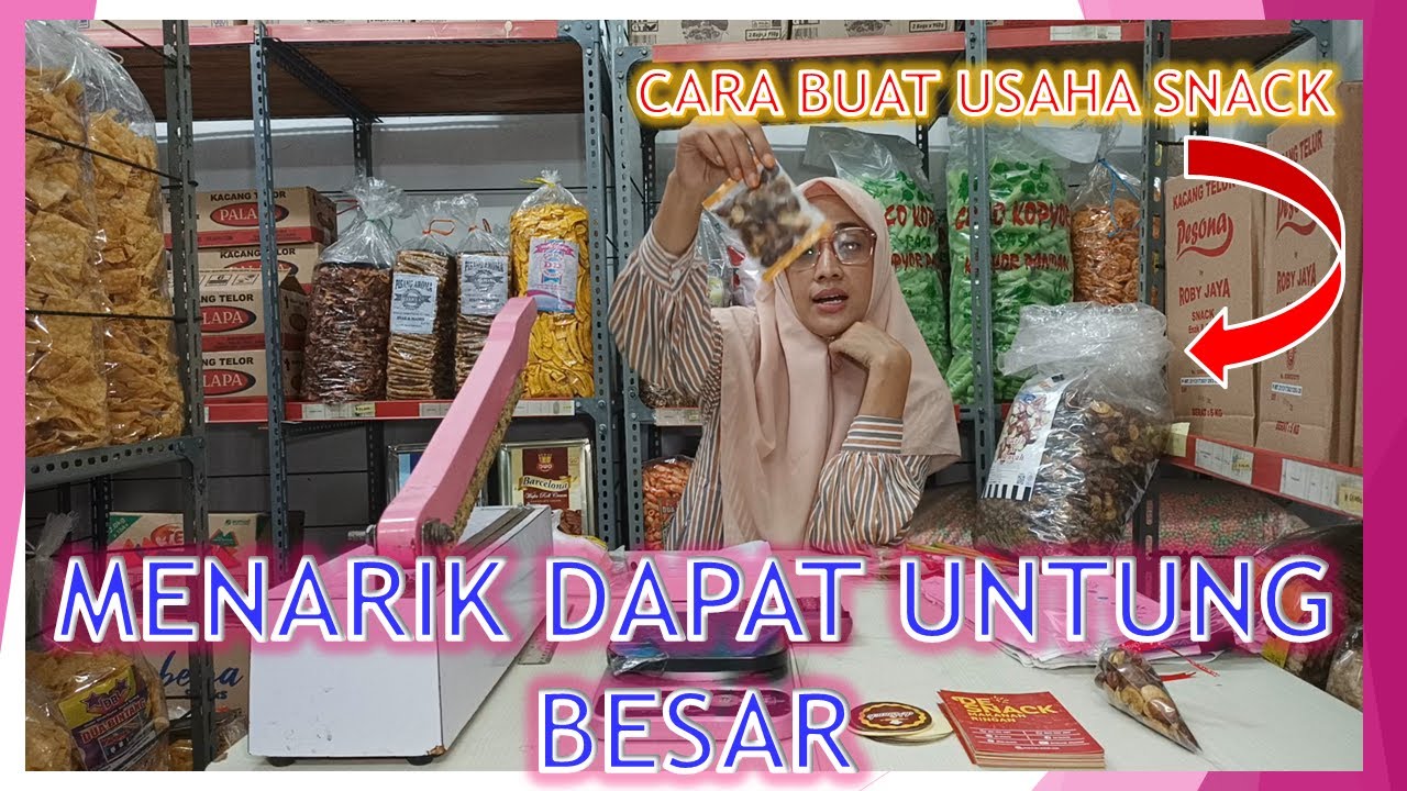 BAGAIMANA CARA USAHA SNACK JADI MENARIK || PELUANG BISNIS SNACK KACANG KORO 3000an #part2
