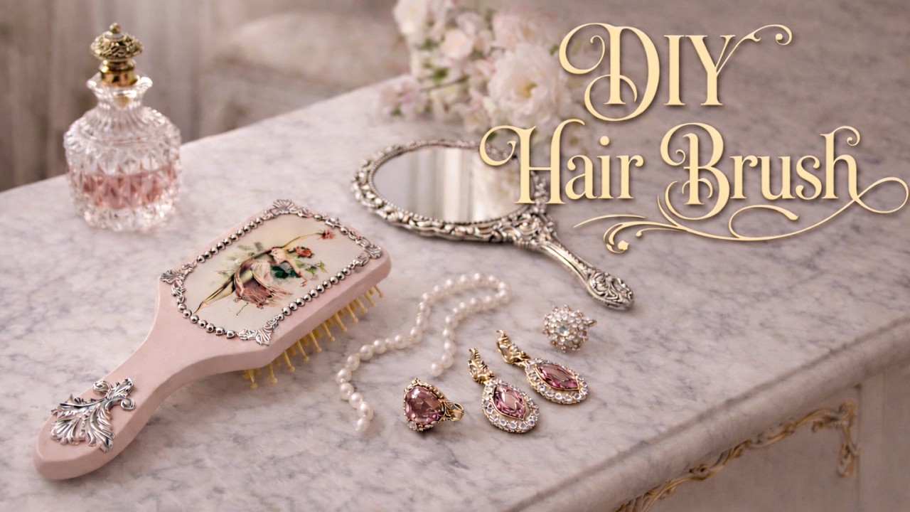 Turn an Ordinary Brush into a Victorian Masterpiece with Decoupage!