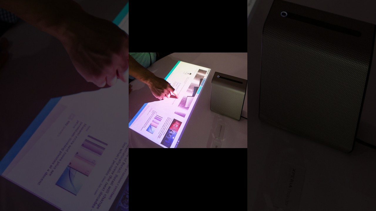 Turns Any Surface Into A Touchscreen | Sony Xperia Touch Projector #shorts
