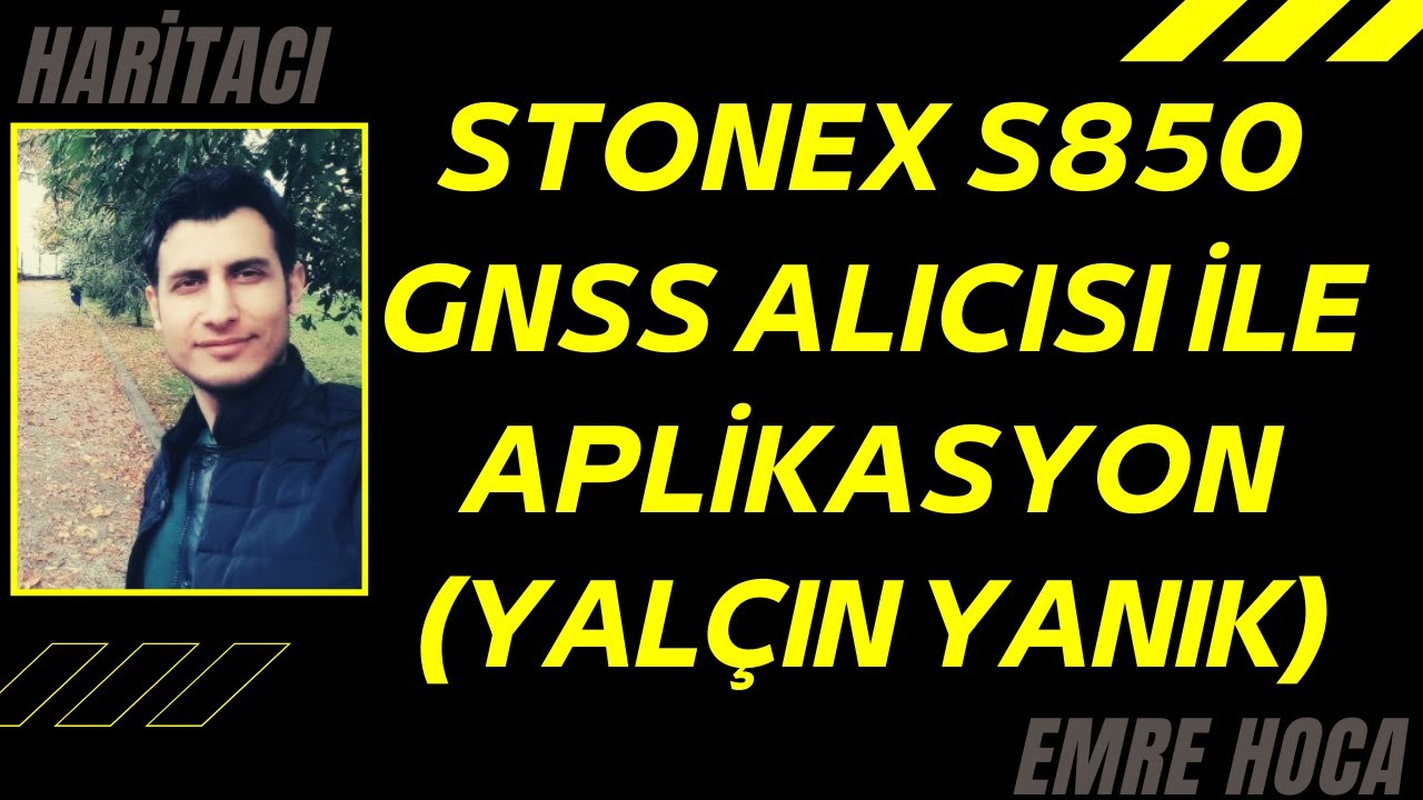 Stonex S850 GNSS alıcısı ile aplikasyon