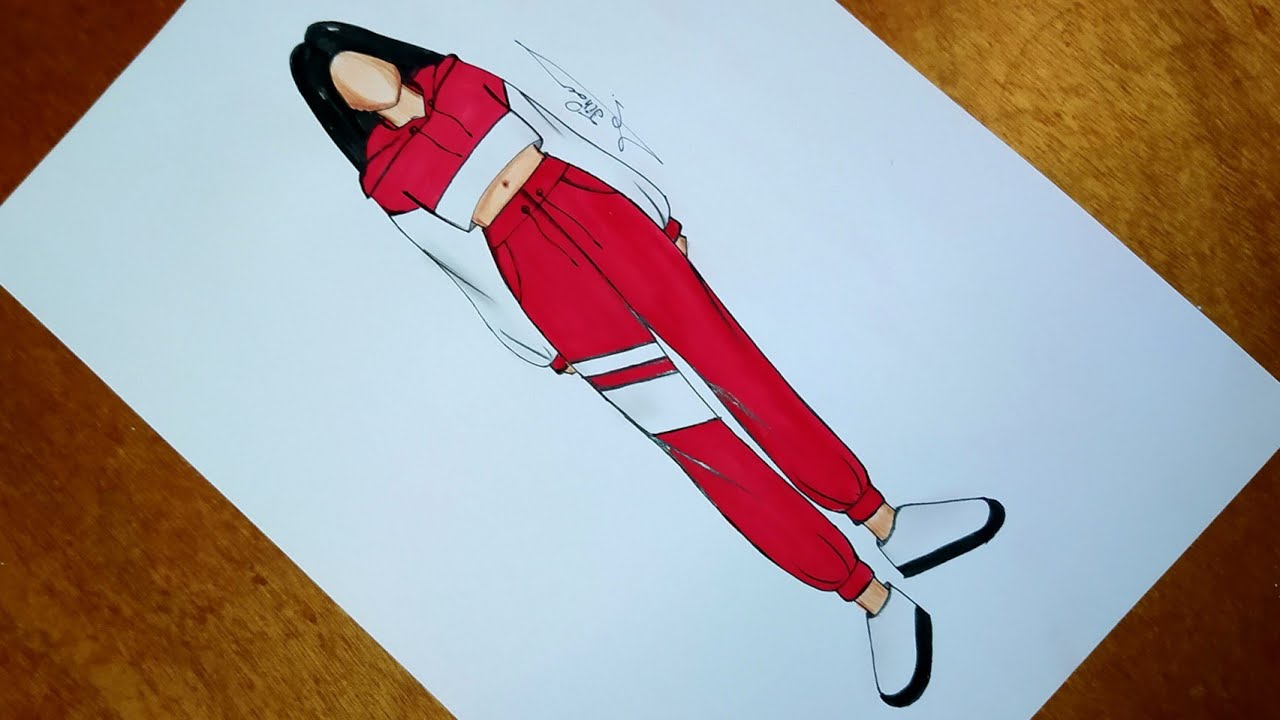 تعلم رسم أزياء رياضية خطوة بخطوة 6 | comment dessiner vêtements de sport