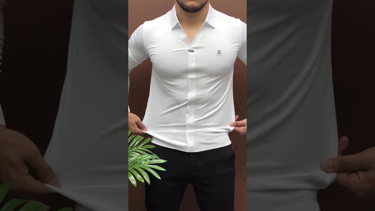 Lycra Fabric Shirt Cum T-shirt With Jeans Or Trousers #shorts #viralvideo #men #fashion