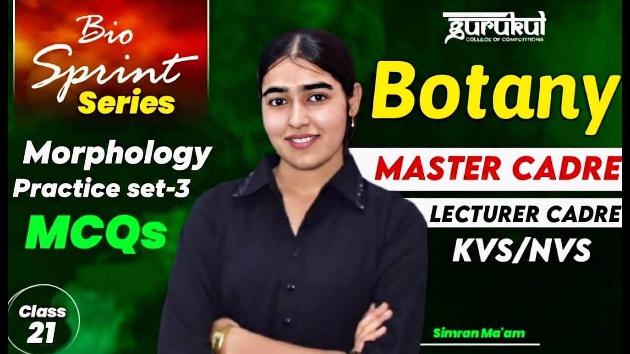 Master Cadre Science Botany | Lecturer Cadre Biology | Important MCQ 21 Botany Mcq