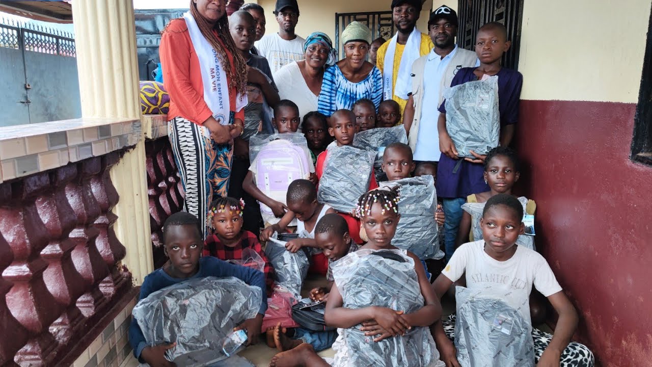 107 orphelins dotés de kits scolaires à Conakry, Dubréka et Coyah par MON ENFANT MA VIE 