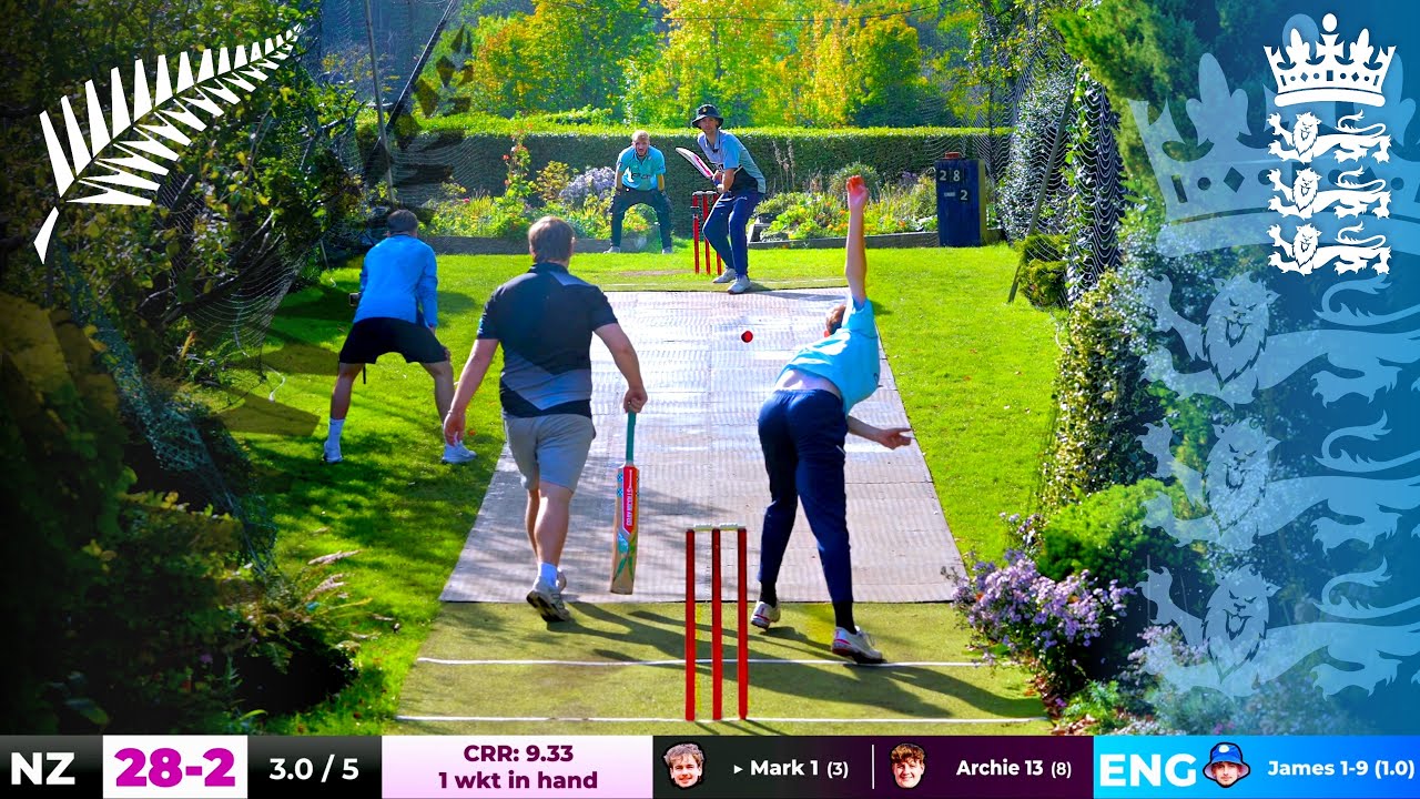 Самая быстрая колода в мире? 💨 | Новая Зеландия против Англии | Backyard Cricket UK