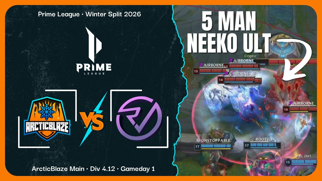 ArcticBlaze vs Reveal x Minus One ❄️ Prime League Winter Split '26 | Gameday 1 Highlights